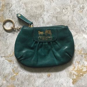Coach leather mini skinny w key ring